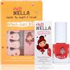 Miss Nella Kit per unghie e smalto per unghie, set di accessori per bambini + crema Strawberry sfoderabile, adesivo per unghie, tatuaggi, lima per unghie e dita dei piedi, realizzato appositamente per