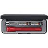Maglite - Mini torcia a LED, con 2 batterie AAA, in confezione regalo, colore: Rosso