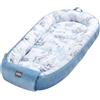 Bellochi Growing in style Bellochi Jambo - Lettino per neonato, XXL, 100% cotone, 120 x 65 cm, con bordi protettivi, 0-12 mesi