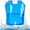 Lazulithic Tanica per Acqua Pieghevole da5L, 10 l, Tanica Flessibile per Acqua Tanica Acqua Tanica 10 Litri Taniche Pieghevoli per Acqua per attività all'aperto, Campeggio, Escursioni, Picnic (10L)