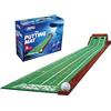 PERFECT PRACTICE Putting Mat - Tappetino da golf per interni con 1/2 buco per allenamento a casa o in ufficio, regalo per golfisti, accessori da golf per uomo