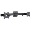 conecto, adattatore doppio schermo per 2 monitor, montaggio a parete, inclinabile: +/-45°, orientabile: +/-15°, ruotabile: +/-180°, capacità di carico: massimo 10 kg, VESA 75x75 & 100x100, nero