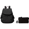 Kipling Zaino Nero Taglia unica + Pochette Negro Taglia unica