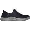 Skechers USA Men's Hasting, Scarpe da Ginnastica Uomo, Nero, 46.5 EU