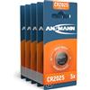 Ansmann 5020142 - 590 - 2 5 X batteria a bottone CR2025/3 V con lunga durata Argento