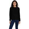 VERO MODA Vmlea LS O-Neck Blouse Pi Noos Maglione, Nero, XS Donna