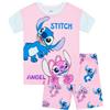 Disney Pigiama Stitch Bambina | Lilo E Stitch Pigiama Corto | Pigiama Maniche Corte Bambino | Rosa 7-8 Years