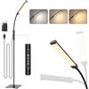 Mojimdo 120 LED Lampada da Terra Touch Control [3 Colori e 10 Luminosità] Lampada da lettura LED Sottile da Terra, Timer 1H Lettura Piantana per Camera da Letto, Ufficio, Soggiorno-Adattatore Incluso
