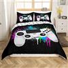 Homemissing Set di Biancheria da Letto per Ragazzi e Bambini - Copripiumino Colorato Con Controller di Gioco Moderno - per Letto Singolo