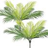 UXORSN 4 Pezzi Foglie di Palma Tropicali Artificiale Cespuglio Finto Rami di Giungla Verde Piante Artificiali Areca Pianta Finta per Feste Giardino Interno Esterno Foglia di Palma Decorazione