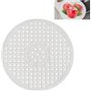 DabbOo Tappetino per Lavello Cucina Tappetino Lavello Tampone di Drenaggio Antiscivolo Tagliabile Rotondo per Fondo del Lavello Della Cucina, Posate e Bicchieri, Drenaggio Rapido(Rotondo Bianco)