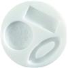 Cernit Stampo in silicone, bianco, biscotti e cialde