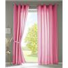 Gardinenbox Berlino 20405N2 - Set di 2 tende con occhielli, 245 x 140 cm, colore: rosa opaco