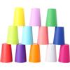 Ehuihuan 12 Pezzi Bicchieri di Plastica Riutilizzabili Colorati, Tazza di Plastica Acqua Infrangibile, Tazze Picnic 260 ml, Bicchieri Plastica Rigida Lavabili Bambini per Cucina, Feste, All'aperto, Campeggio