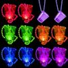 Joycabin 10 bicchieri da liquore a LED con catena, bicchieri luminosi per feste a tracolla, collana in vetro da liquore, JGA per carnevale, addio al nubilato, decorazione da sposa