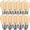ProCrus Lampadina LED E27 2W,Lampada LED Vintage G45 Edison,2700K Bianco Caldo,LED a Filamento Retro Illuminazione,100LM Sostituzione Lampada a 10W,Non Dimmerabile,Lampadina LED Ambra,Pacco da 10