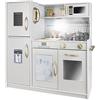 Kruzzel Cucina Giocattolo per bambini cucina in legno con luci e accessori Cucina Grande 80(l) x 24(p) x 81 (h)