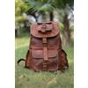 Fatto a mano Zaino uomo 30" grande vera pelle vintage marrone zaino da viaggio borsa per l...