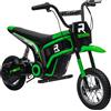 HOMCOM Moto Elettrica per Bambini con Acceleratore Manuale, 2 Velocità 8-16km/h, Età 8-12 Anni, Verde