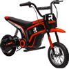 HOMCOM Moto Elettrica per Bambini con Acceleratore Manuale, 2 Velocità 8-16km/h, Età 8-12 Anni, Rosso