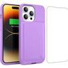 HETP Custodia a batteria per iPhone 14/13 Pro/13, [7500 mAh] ricaricabile, con pellicola protettiva, caricabatterie portatile, potente power bank per iPhone 14/13 Pro/13