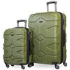 Hauptstadtkoffer - X-Kölln - Valigia bagaglio a mano 55 cm, Trolley espandibile rigido, legero, ABS, TSA, 43-50 litri, Oliva