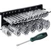 GRAFT set montaggio a parete fasce stringitubo | 227 pezzi | Supporto e giravite inclusi | Set fasce stringitubo | Morsetti regolabili | Assortimento fasce stringitubo | Scaffale