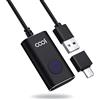 cooidea Mouse Jiggler, USB Mouse Mover non rilevabile, 4 modalità simulare il movimento del mouse, con interruttore ON/OFF e adattatore USB C, senza driver, plug and play per computer portatile/PC