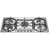 Bertazzoni La Germania P9101D9X/19 piano cottura Acciaio inox Da incasso 90 cm Gas 5 Fornello(i)