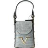 19V69 ITALIA V ITALIA LEATHER BAG COCCO WASH GREY