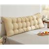 UWOBTN Lettura Schienale Premium Singolo/Matrimoniale Cuscino Letto Schienale Testiera 60/80/120/140/150/160/180/200cm Grande Imbottita Cuscino Lavabile Removibile Cuscino Schienale Divano ( Color : #11 , Si