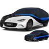 Holthly Telo Copriauto da Esterno, Holthly 10 Strati Telo Copri Auto Felpato 100% Impermeabile, Copertura Auto Antipolvere Antigraffio, Adatta per Coupé Mazda MX5, Audi TT, Fiat 124 Spider,ecc. 3S