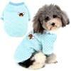 ZUNEA Cappottino Maglione Invernale per Cani di Piccola Taglia Gatto Felpe in Pile Caldo e Morbido Pullover Felpa Cucciolo Cappotto Chihuahua Vestiti Animali Abbigliamento Blu S