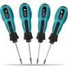 SoarUP Set di 4 cacciaviti triangolari, cacciavite a testa triangolare di precisione con kit di utensili manuali multifunzione magnetici.