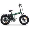 SKYJET BICI ELETTRICA CON PEDALATA ASSISTITA FAT BIKE SKYJET 20 NITRO PRO - 250W - VERDE**PUOI PAGARE ANCHE ALLA CONSEGNA!!!**