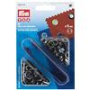 Prym Occhielli con Rondella, Metal, Ferro Anticato, 5 mm, 40 unità
