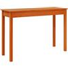 vidaXL Tavolo Consolle Marrone Cera 110x40x75cm Legno Massello di Pino