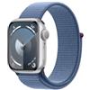 Apple Watch Series 9 Cassa in alluminio argento 41mm Sport Loop blu (GPS + Cellular) | nuovo |