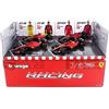 Bburago FERRARI Set 4 Modelli F1 F1-75 SF-23 SAINZ LECLERC 1/43 12cm DieCast Bburago