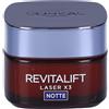 Laser Notte L'Oréal Paris Crema Viso Notte Revitalift Laser X3, Azione Antirughe Anti-Età con Acido Ialuronico e Pro-Xylane, 50 ml