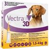 Vectra 3d Soluzione Spot-on Per Cani 1,5-4 Kg 3 Pipette 0,8 Ml Tappo Giallo