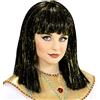 W WIDMANN MILANO Party Fashion - Parrucca da Cleopatra per bambini | Parrucca nera con ciocche dorate di lamé, accessorio per Carnevale, feste a tema, costumi egizi e dell'antichità