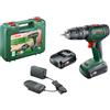 Bosch Home and Garden 06039D4102 Trapano Battente-Avvitatore a Batteria UniversalImpact (2 Batterie, in Valigetta), Mandrino 10 mm, UniversalImpact 18V