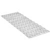 TATAY Tappetino Antiscivolo da Doccia o Vasca, di PVC con Ventose, Resistente a muffe e microbi, antibatterico, Design Pesci, Bianco, Dimensione 97 x 36 cm