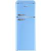 Akai Frigorifero Vintage Colorato AKAI BLU AZZURRO 240 L Frigo Freezer Retrò 147 cm