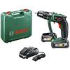 Senza Marca/Generico Bosch Home and Garden PSB 18 LI-2 Ergonomic (2 Trapano Avvitatore-Battente con B