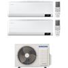 SAMSUNG CONDIZIONATORE SAMSUNG CEBU DUAL SPLIT 9000+12000 BTU INVERTER WIFI R32 AJ040TXJ2KG A+++, UNITA' ESTERNA DA 4 KW