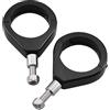Baceyong 1 pz 39 mm Moto Forcella Indicatore Staffe, Motore Forcella Morsetti di Spostamento, Alluminio Moto Segnale di Girata Mount Staffe Indicatore Staffa Morsetti, Nero 39mm/1.53