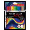 STABILO Pennarello Pen 68 Brush Arty Line 568-12 - colori assortiti - Stabilo - astuccio 12 pezzi (unità vendita 1 pz.)