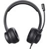 TRUST Cuffie USB per PC HS-201 - con microfono - nero - Trust (unità vendita 1 pz.)